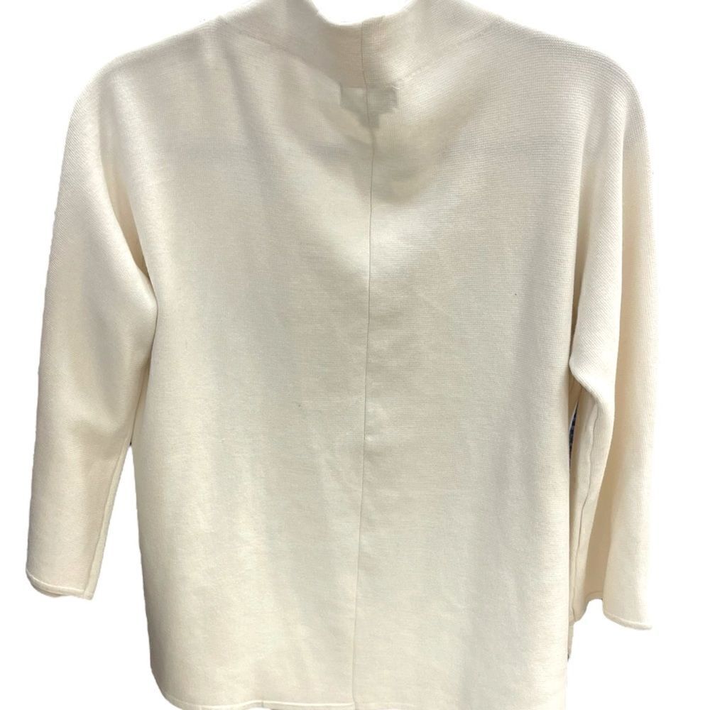 Jm Collection Wool With Fancy Brooch Button Neck.… - image 2